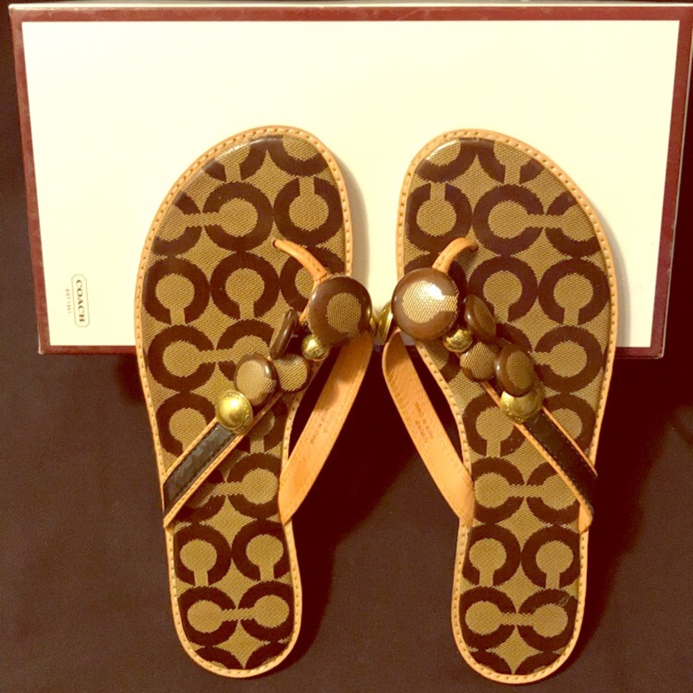 Coach Signature Thong Sandal
